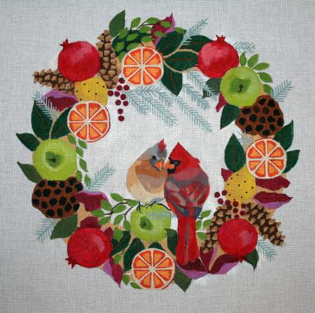 Wreath With Cardinals