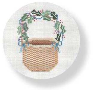 Nantucket Basket Holly Ribbon Handle