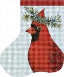 Cardinal With Rosemary Mini Sock