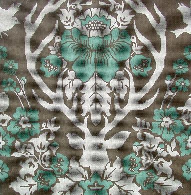 ANTLER DAMASK-BURLAP