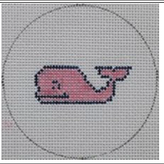 Pink Whale Mini Round