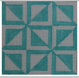 geometric square/triangle - turquoise