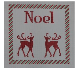 Noel with Two Reindeer