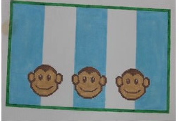 Monkeys on Blue