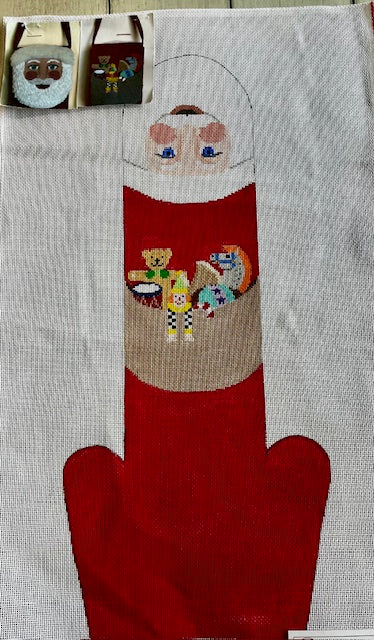 Santa with Toys Teardrop Purse