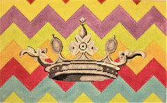 Crown On Colored Chevron