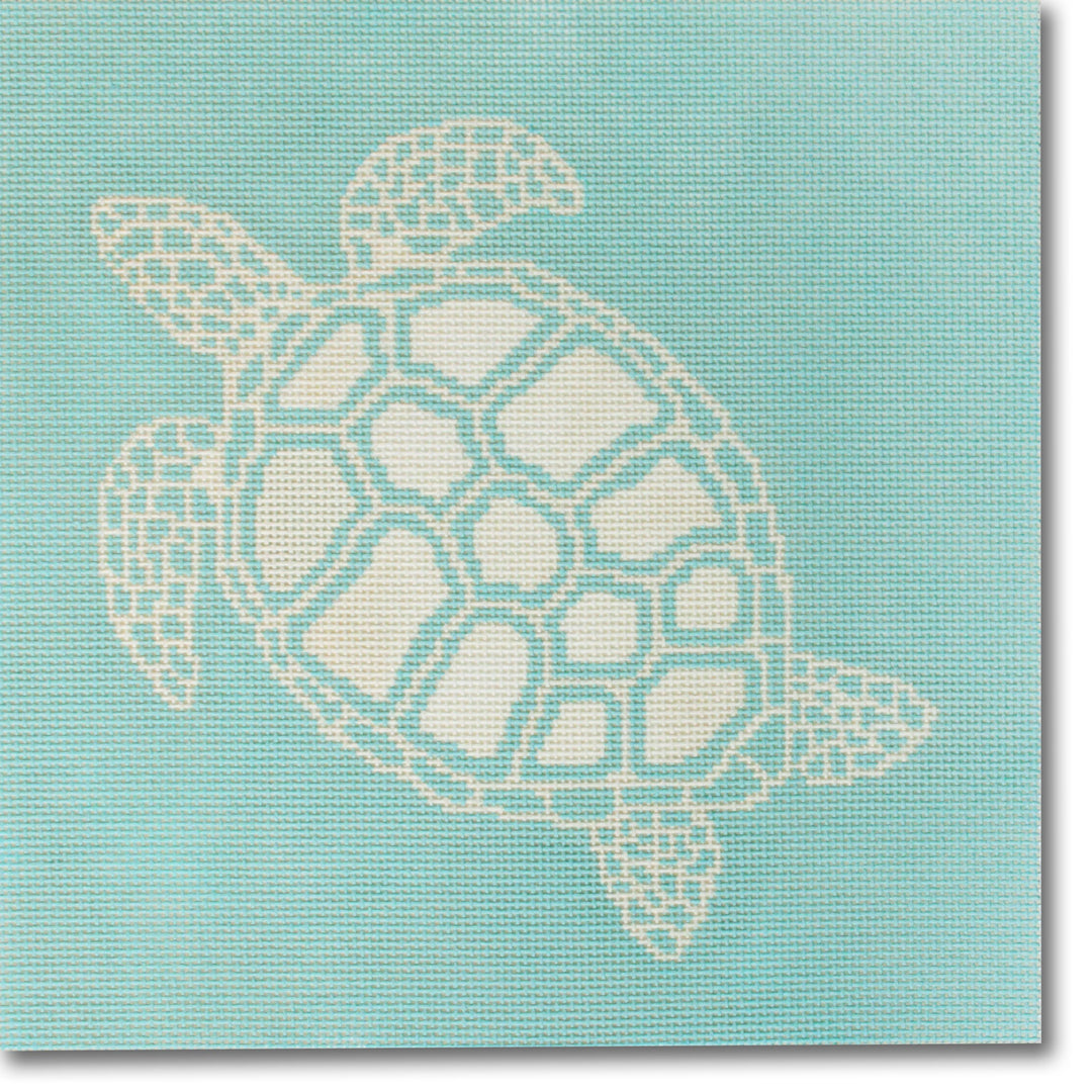 Turtle On Aqua