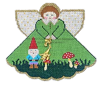 Garden Gnome Angel w/Charms