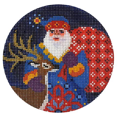 Jacobean Santa w/ Deer