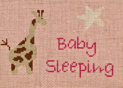 Baby Sleeping Giraffe Pink