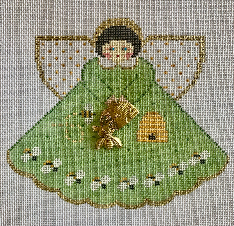 Honey Bee Angel w/Charms & Stitch Guide