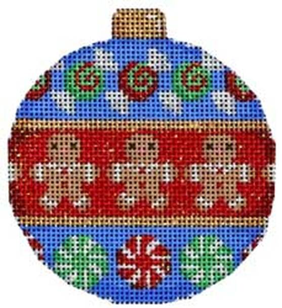 Gingerbread Candy Ball 4 Ornament