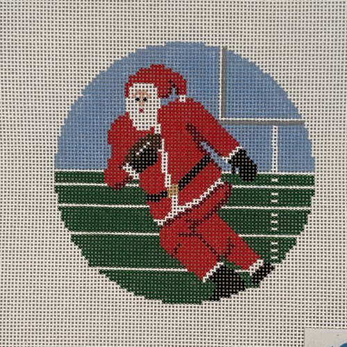 Sporty Santa - Football-Ann Kaye