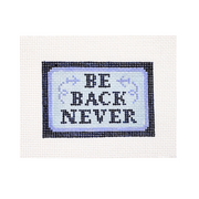 Be Back Never Bag Tag insert