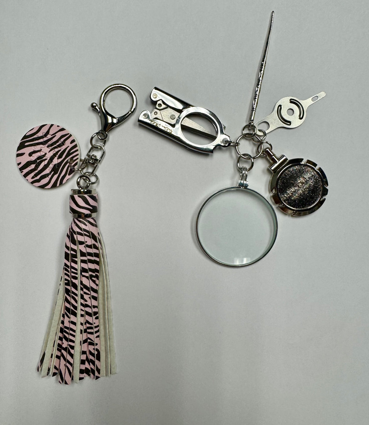 Needlepoint Tool Kit - Pink & White Zebra