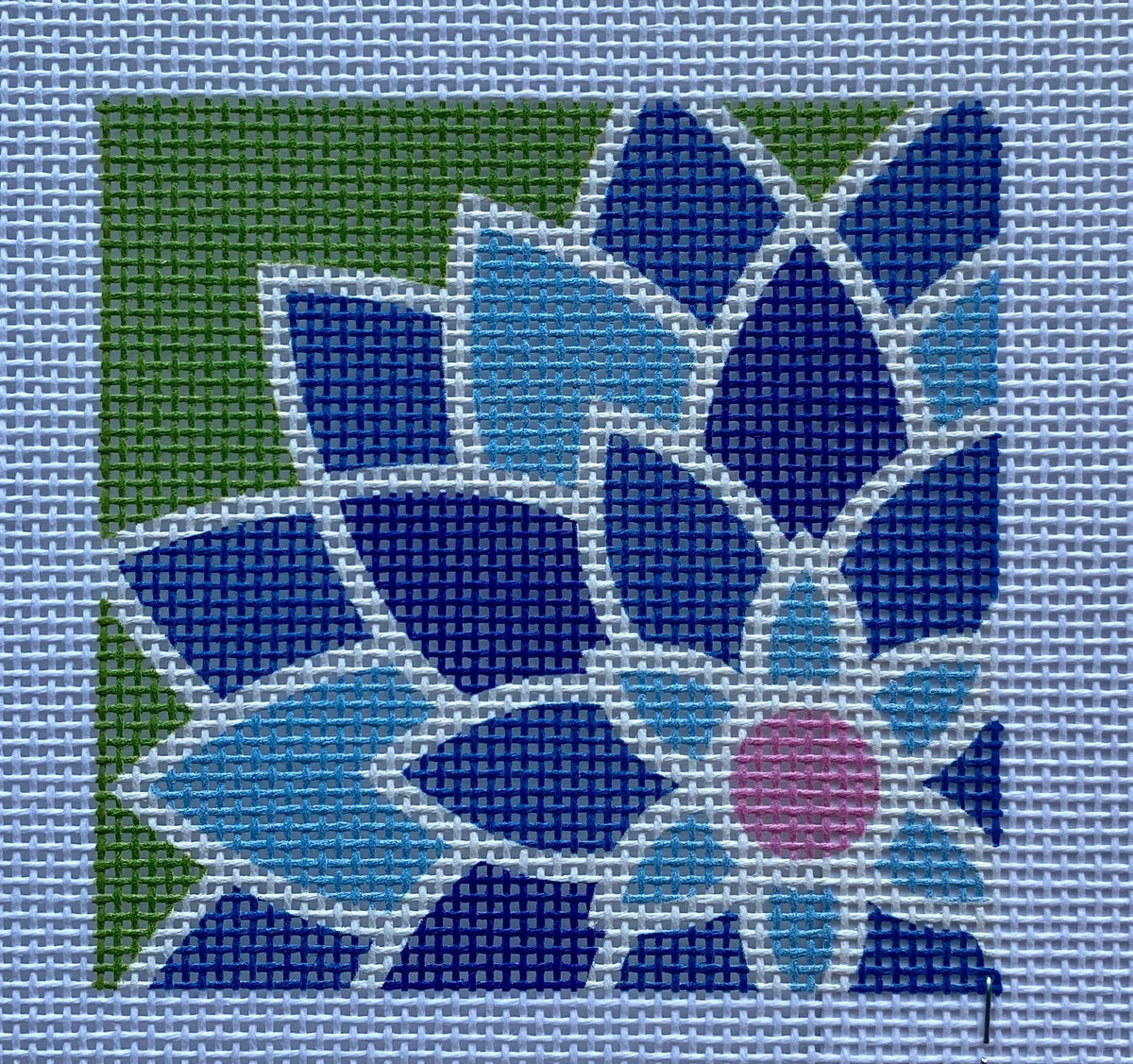 Blue Graphic Flower