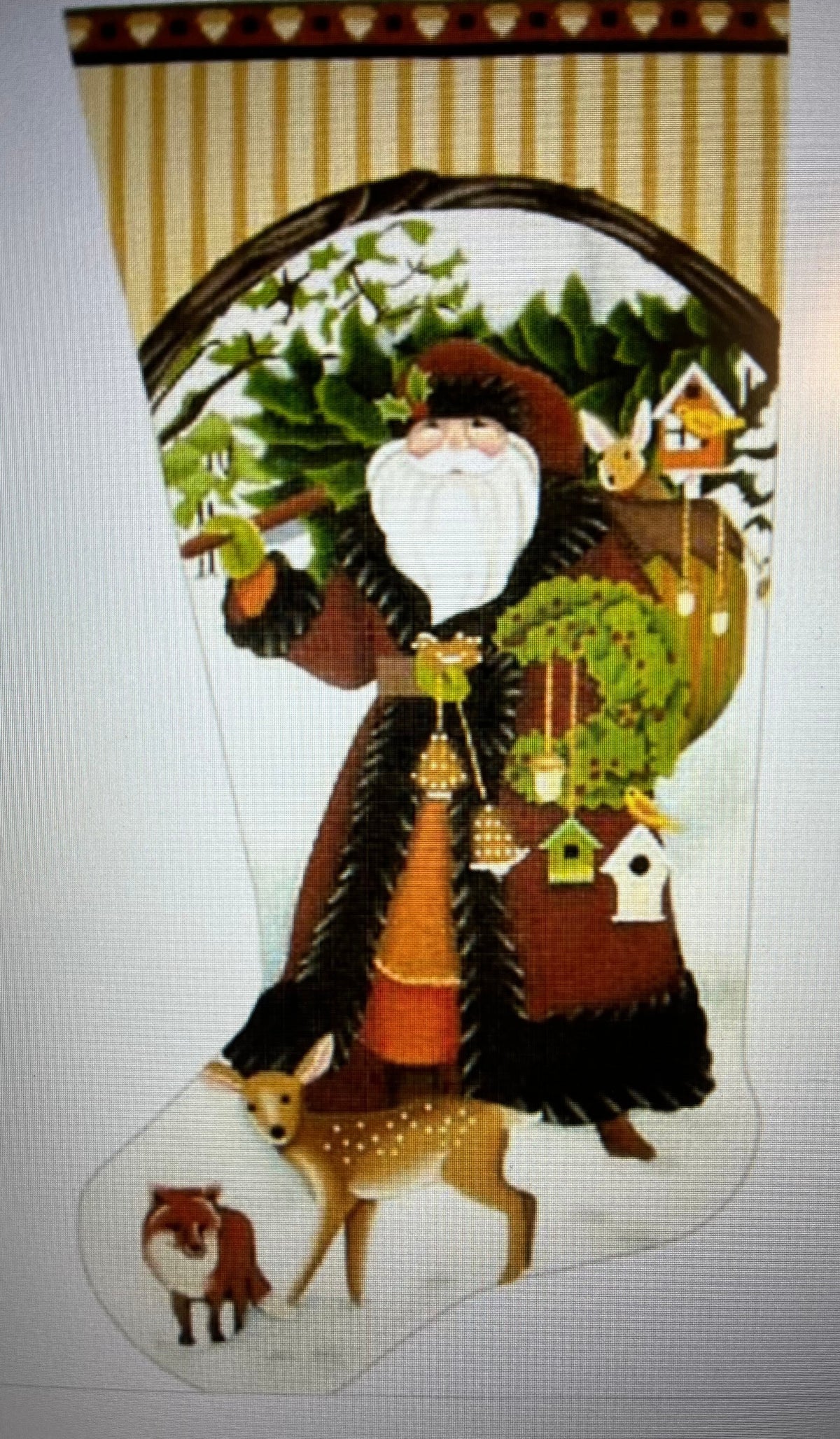 Wildwood Santa 23" - Right Toe Facing Melissa Shirley Designs