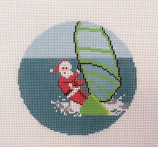 Sporty Santa - Windsurfing