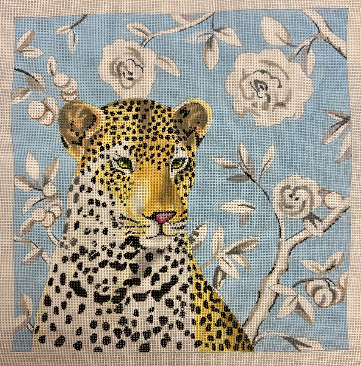 Cheeta on Pale Blue