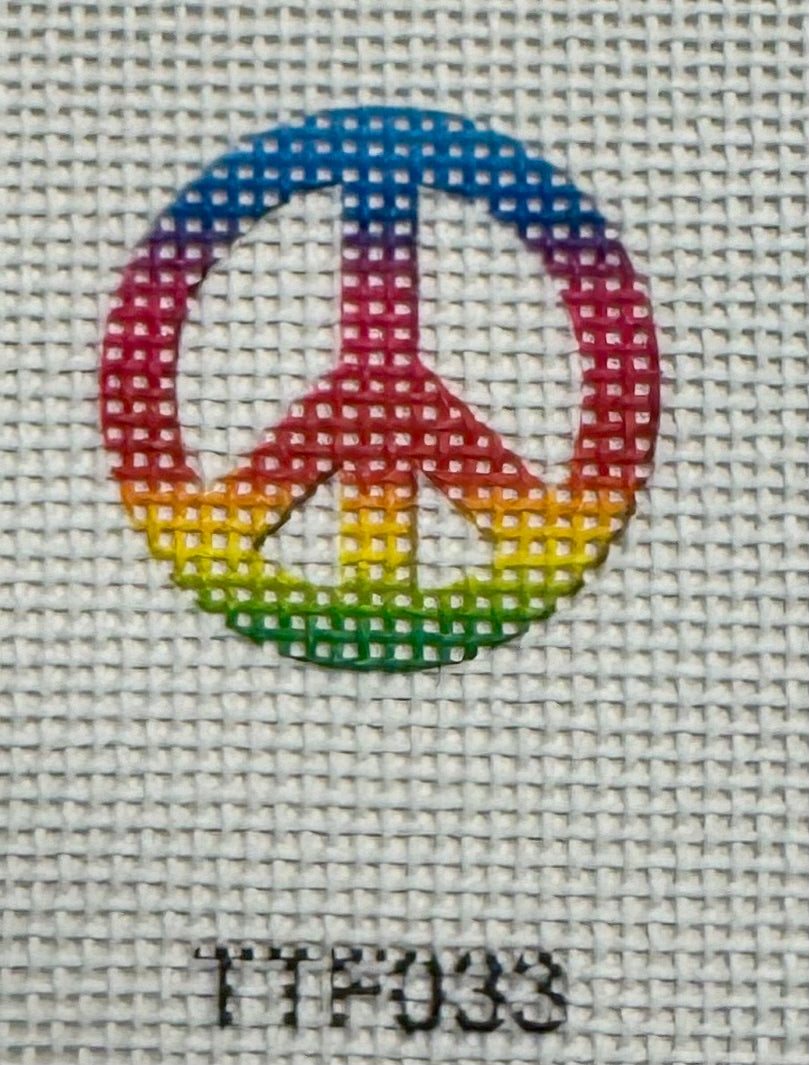 Peace Sign Key Fob Insert