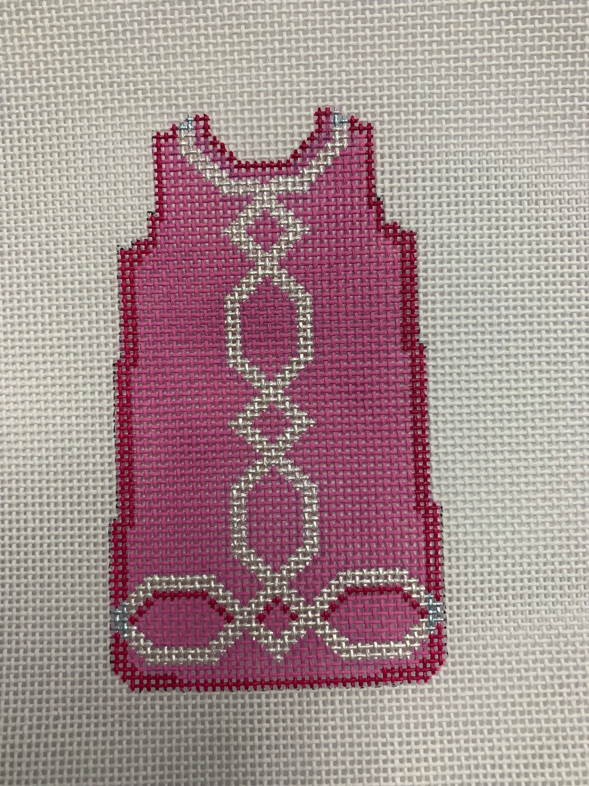 Lattice Trim Pink Mini Shift