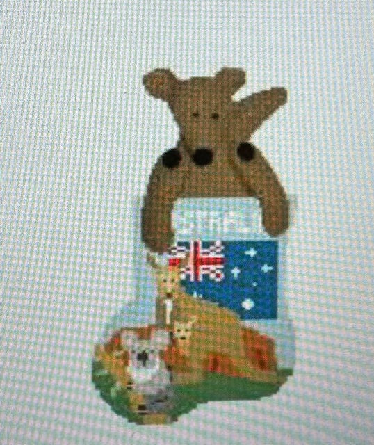 Australia Sock with  Kangaroo