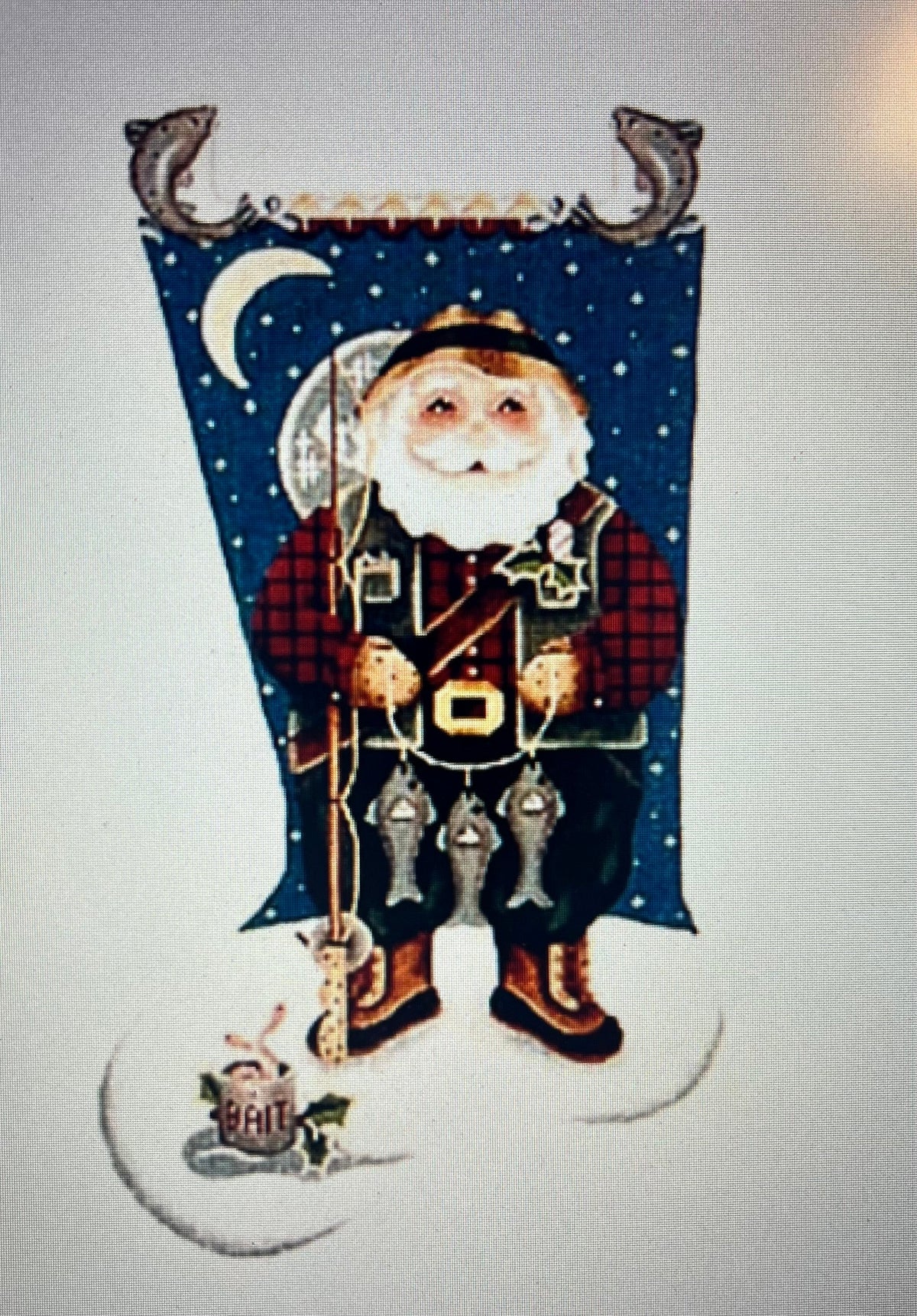 Fisherman Santa Stocking