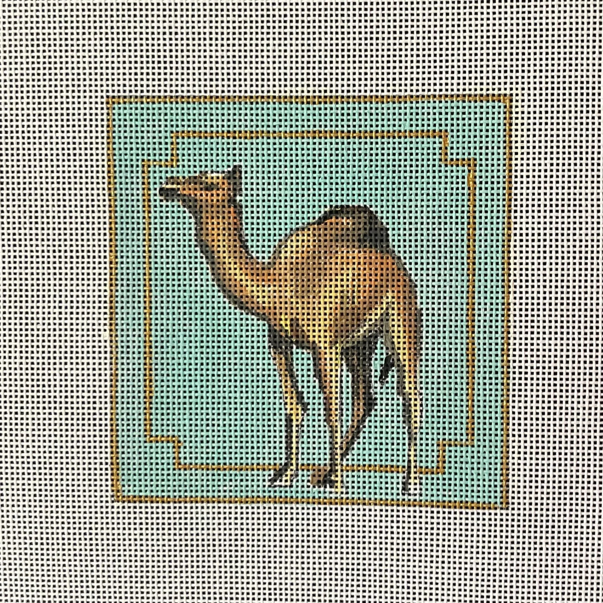 Camel Coaster on Teal