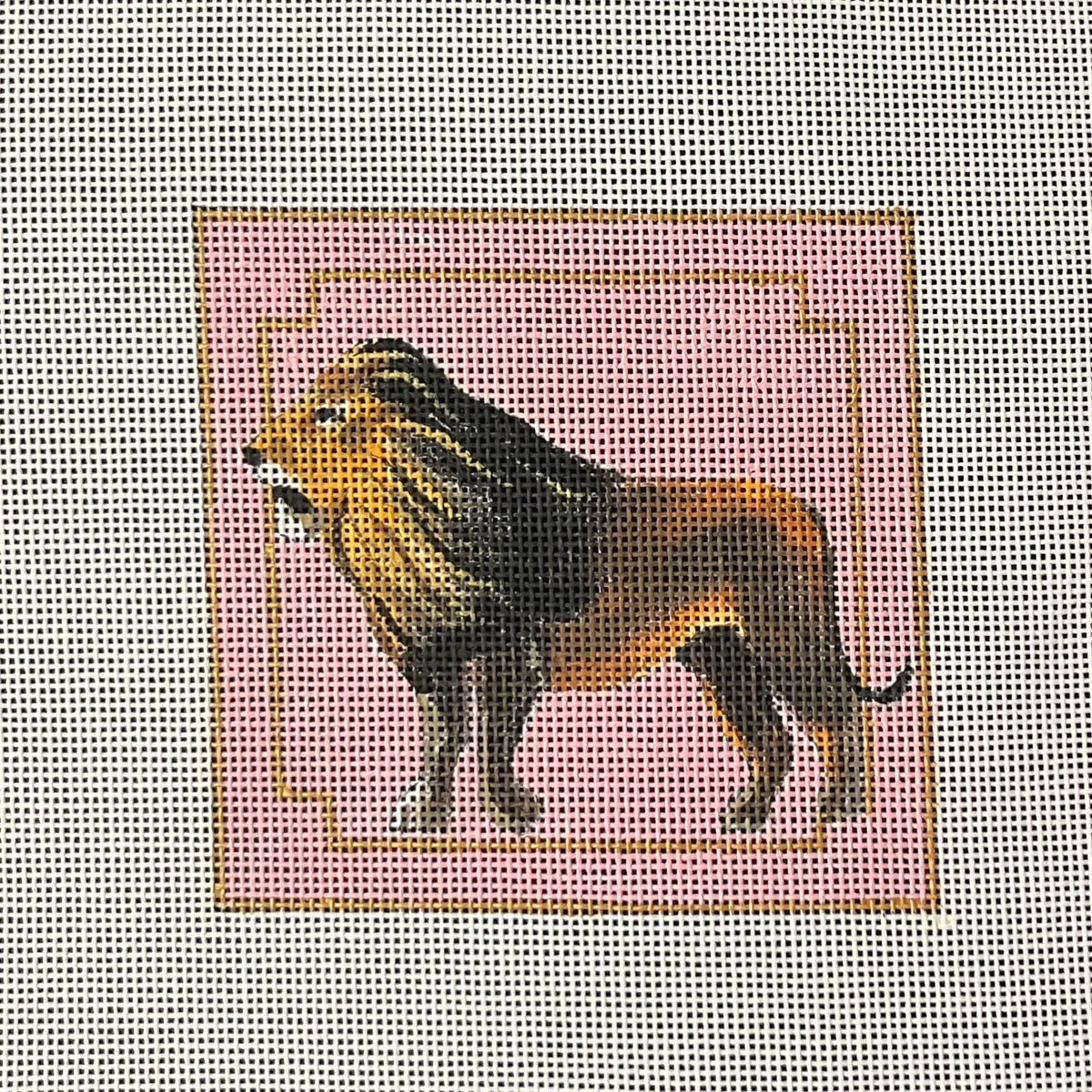 Lion on Pink