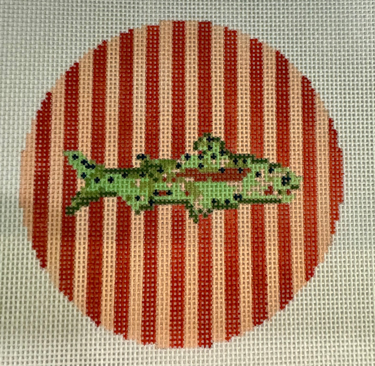 Striped Fish Round