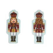 Maroon Nutcracker Ornament Double Sided