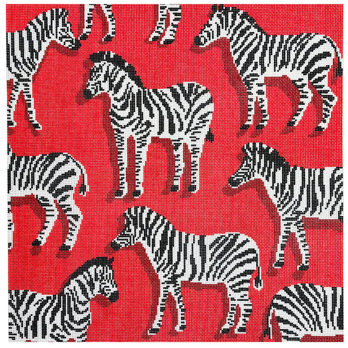 Red Zebra Pillow