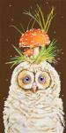 Owlet With Mushroom Hat