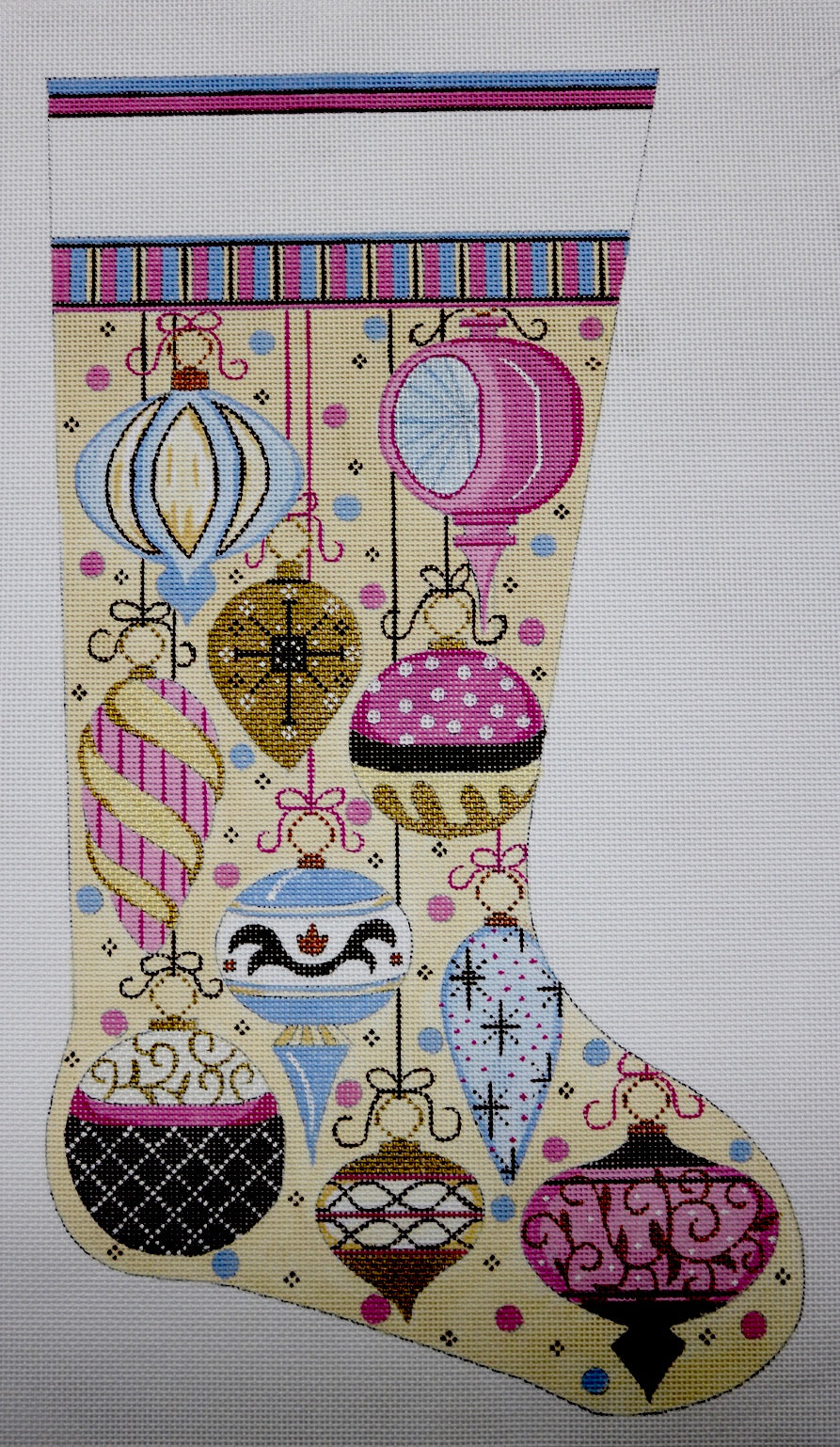 Pastel Ornament Stocking