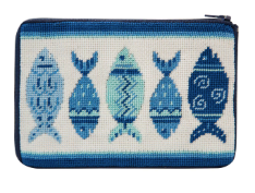 Blue Fishes Cosmetic Purse