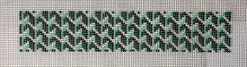 Y Patterned Key Fob Green