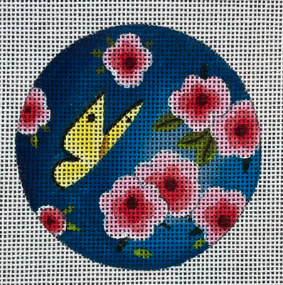 Butterfly With Cherry Blossoms 3 Round 18M