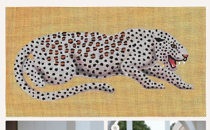 Leopard On Orange