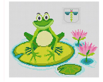 Frog On Lily Pad Tooth Fairy Pillow