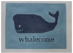 Whalecome On Blue