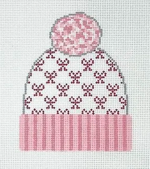 Beanie With Bows On Pink