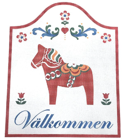 Dala Horse Welcome Sign