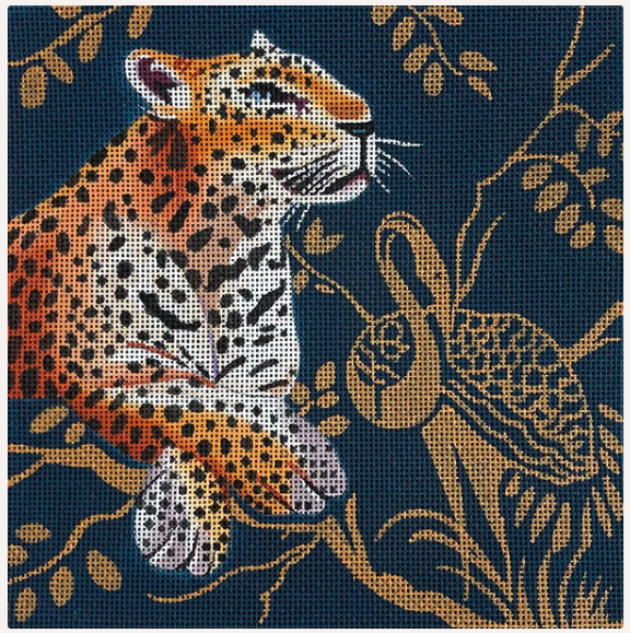 Leopard with Golden Bird Colors of Praise