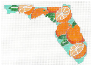 State Shaped Florida Oranges