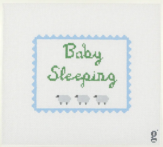 Baby Sleeping Blue 6.5x5 13M Goodpoint Needlepoint