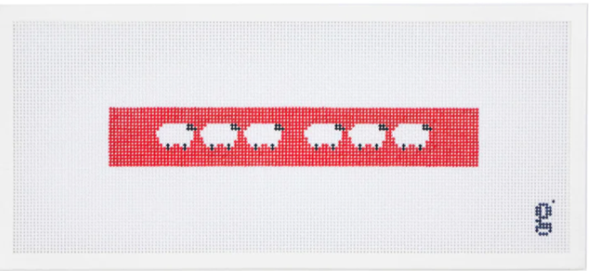 Red Sheep Key Fob 8.4x1.4 13M Goodpoint Needlepoint