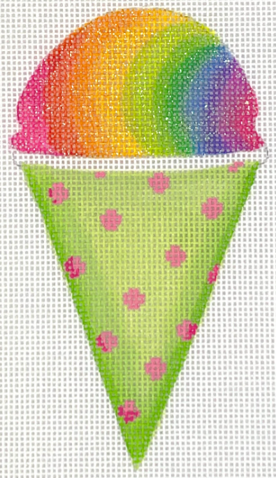 Rainbow Popsicle 2.5x5.25 18M Kate Dickerson Needlepoint Collection