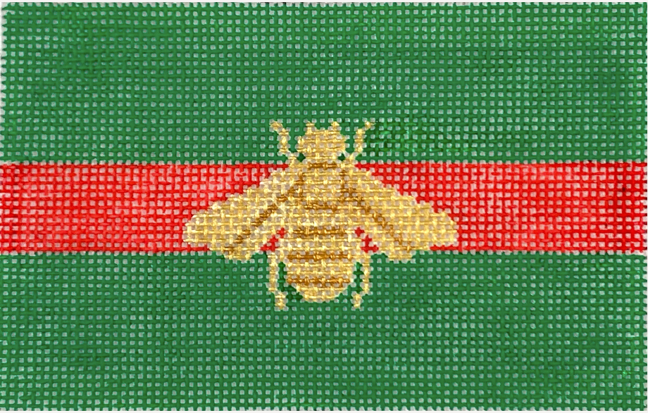 Gold Bee on Green Passport Insert