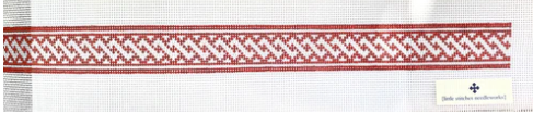 Nantucket Braid Belt Red