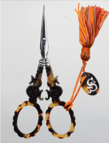 Tortoise Shell S Handled Scissors